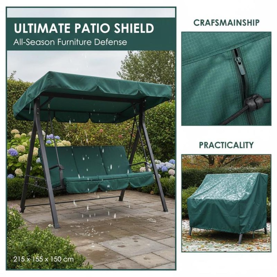 Patio 3 Seater Swing Chair Ben - đánh giá và giá Outdoor Furniture Cover