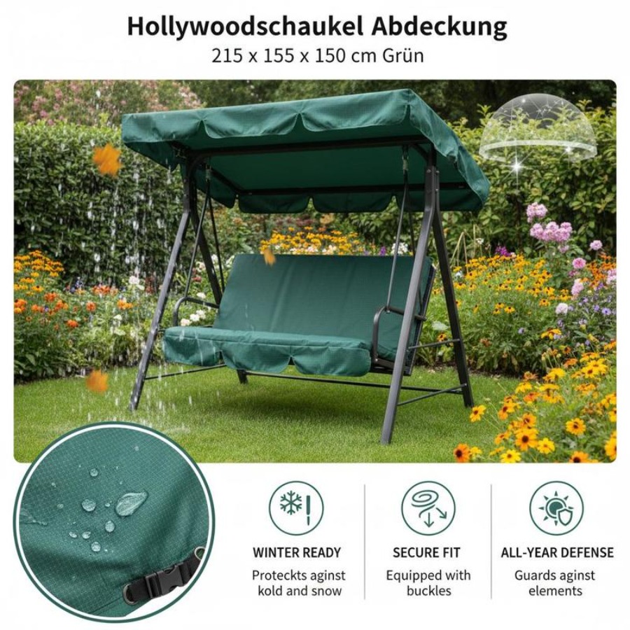 Patio 3 Seater Swing Chair Ben - đánh giá và giá Outdoor Furniture Cover