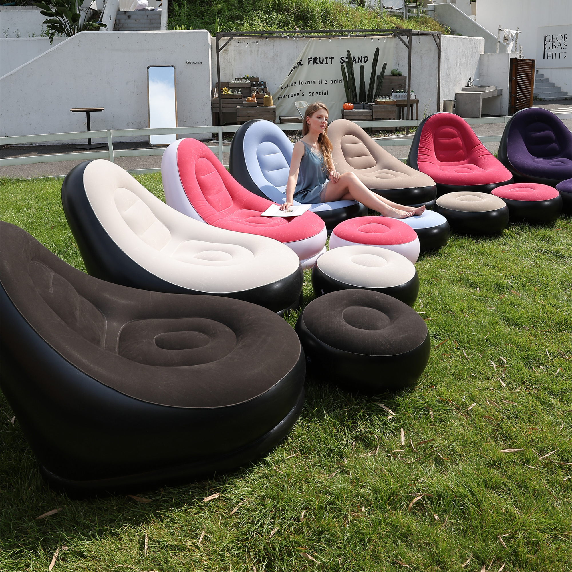 Lazy Couch Sofas Inflatable Ch - đánh giá và giá Outdoor Daybed Furniture