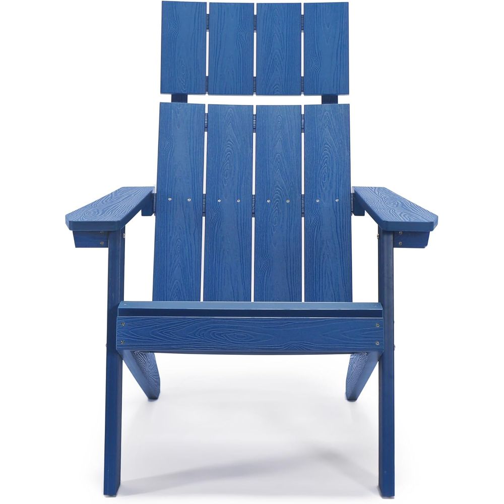 Set of 2 Navy Blue High-Back W - đánh giá và giá Adirondack Chair Wood