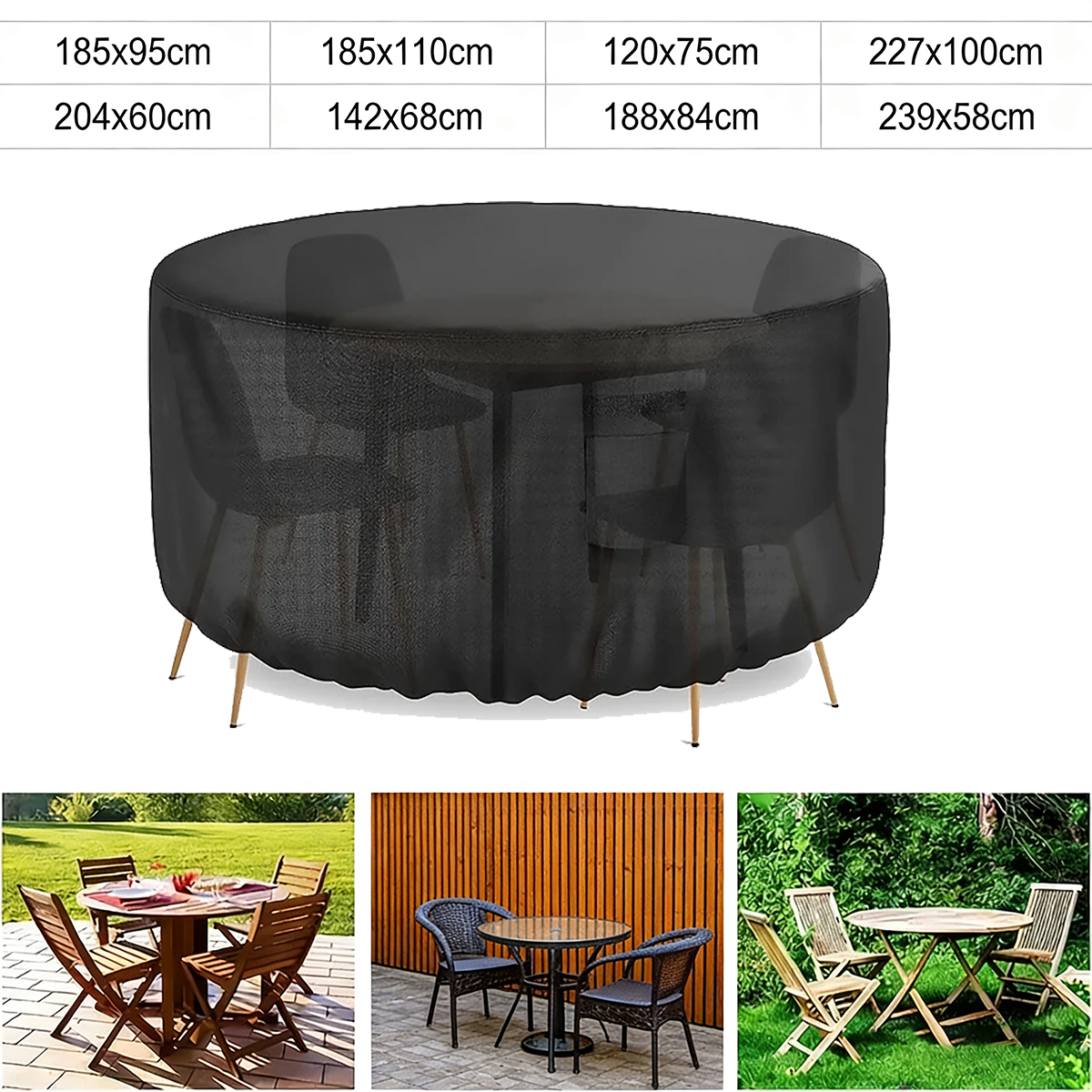 Multi Size Round Patio Furnitu - đánh giá và giá Outdoor Furniture Cover