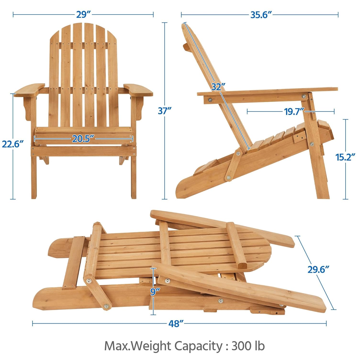 Folding Adirondack Chair Set o - đánh giá và giá Adirondack Chair Wood