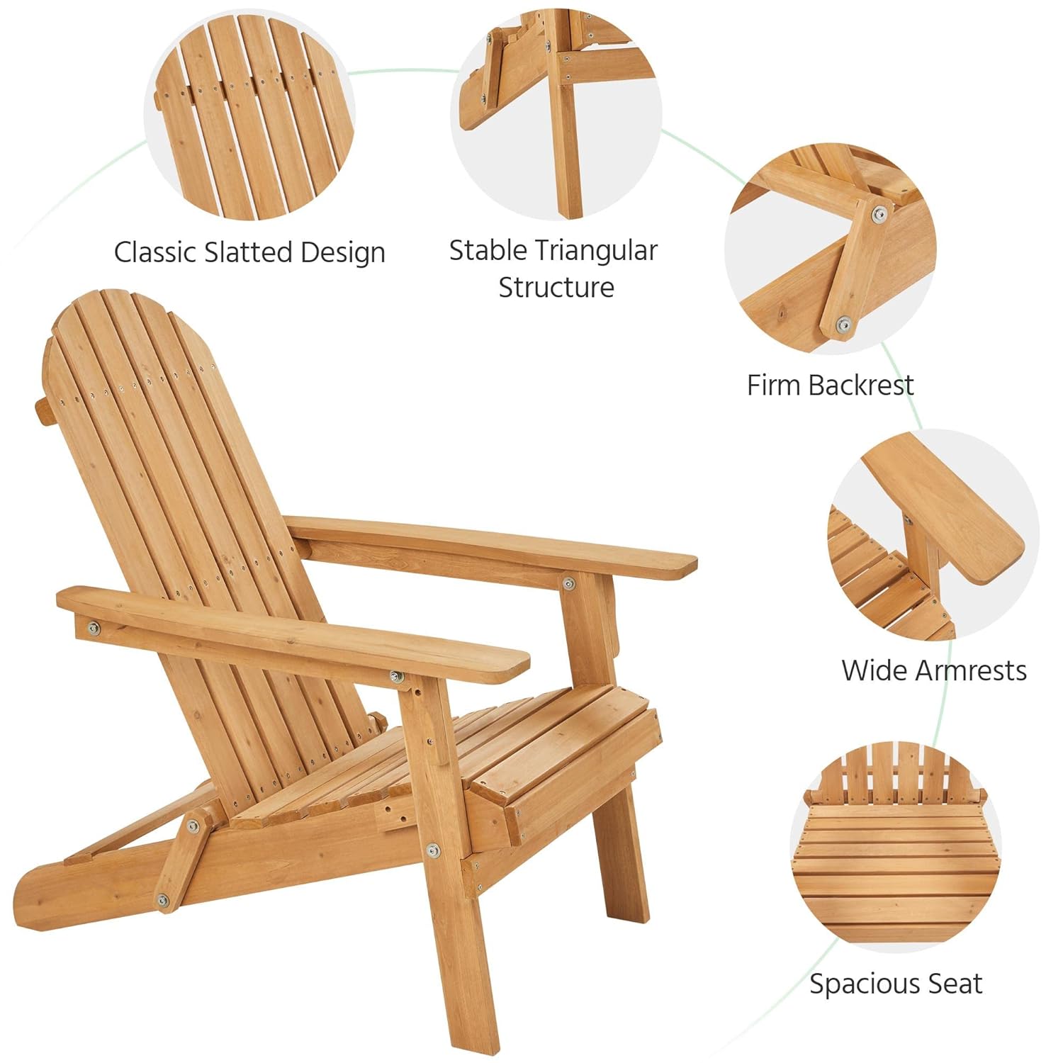 Folding Adirondack Chair Set o - đánh giá và giá Adirondack Chair Wood