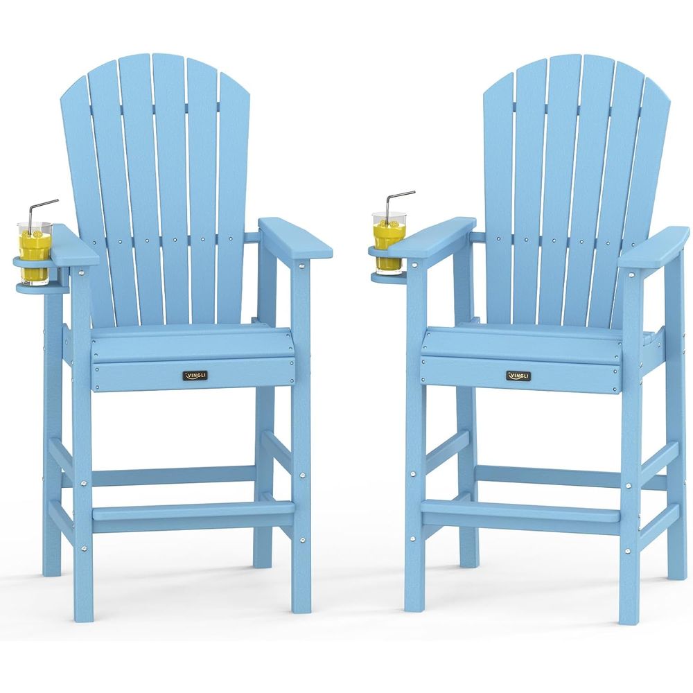 Set of 2 Durable Weather-Resis - đánh giá và giá Adirondack Chair Wood