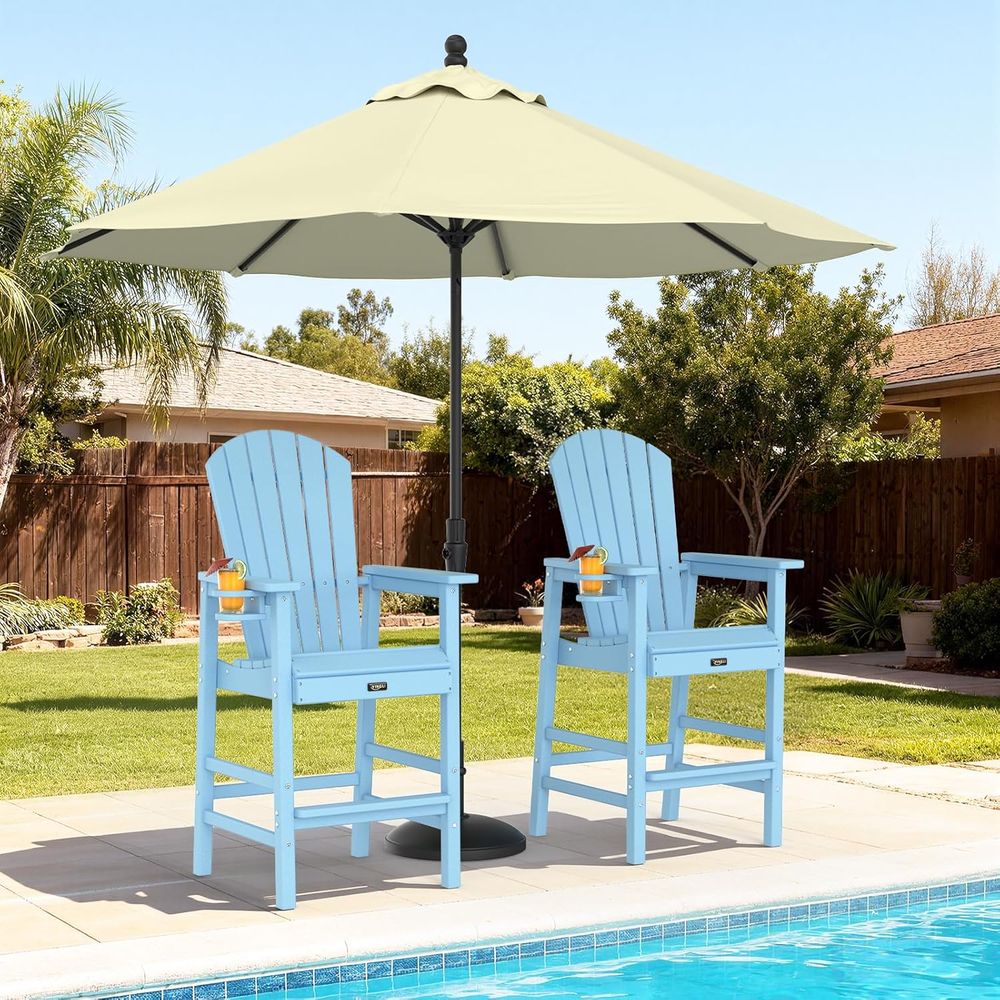 Set of 2 Durable Weather-Resis - đánh giá và giá Adirondack Chair Wood