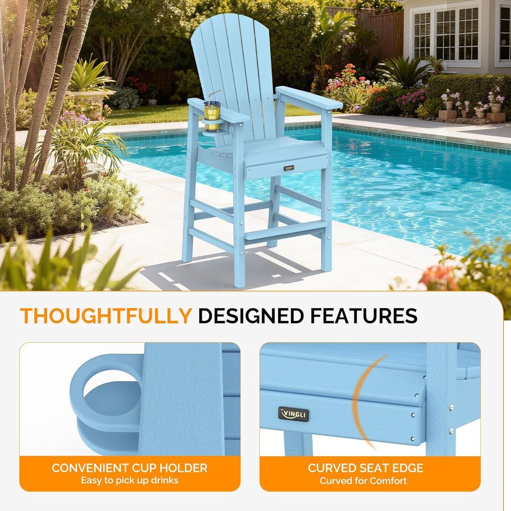 Set of 2 Durable Weather-Resis - đánh giá và giá Adirondack Chair Wood
