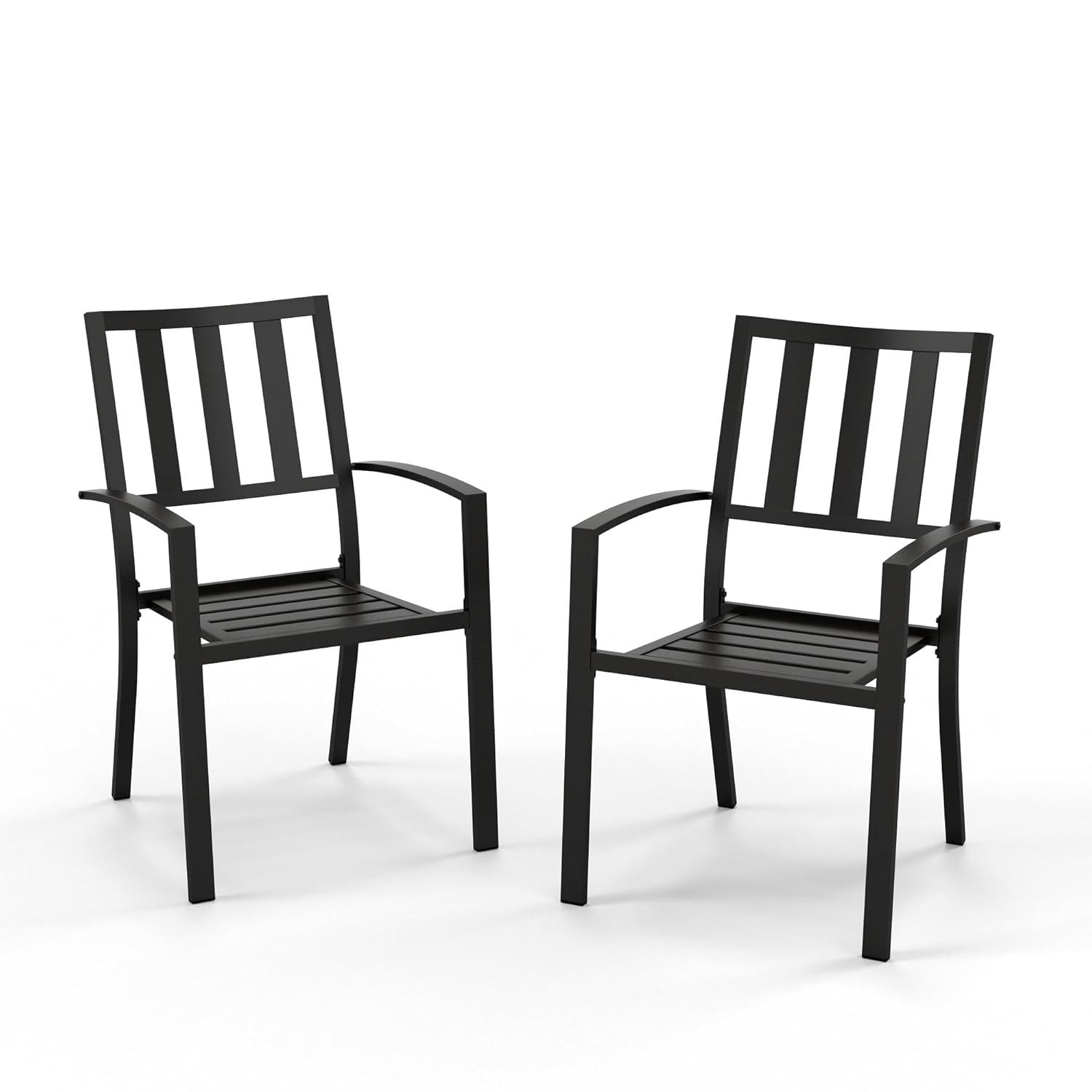 2-Pack Stackable Wrought-Iron  - đánh giá và giá Outdoor Furniture Iron