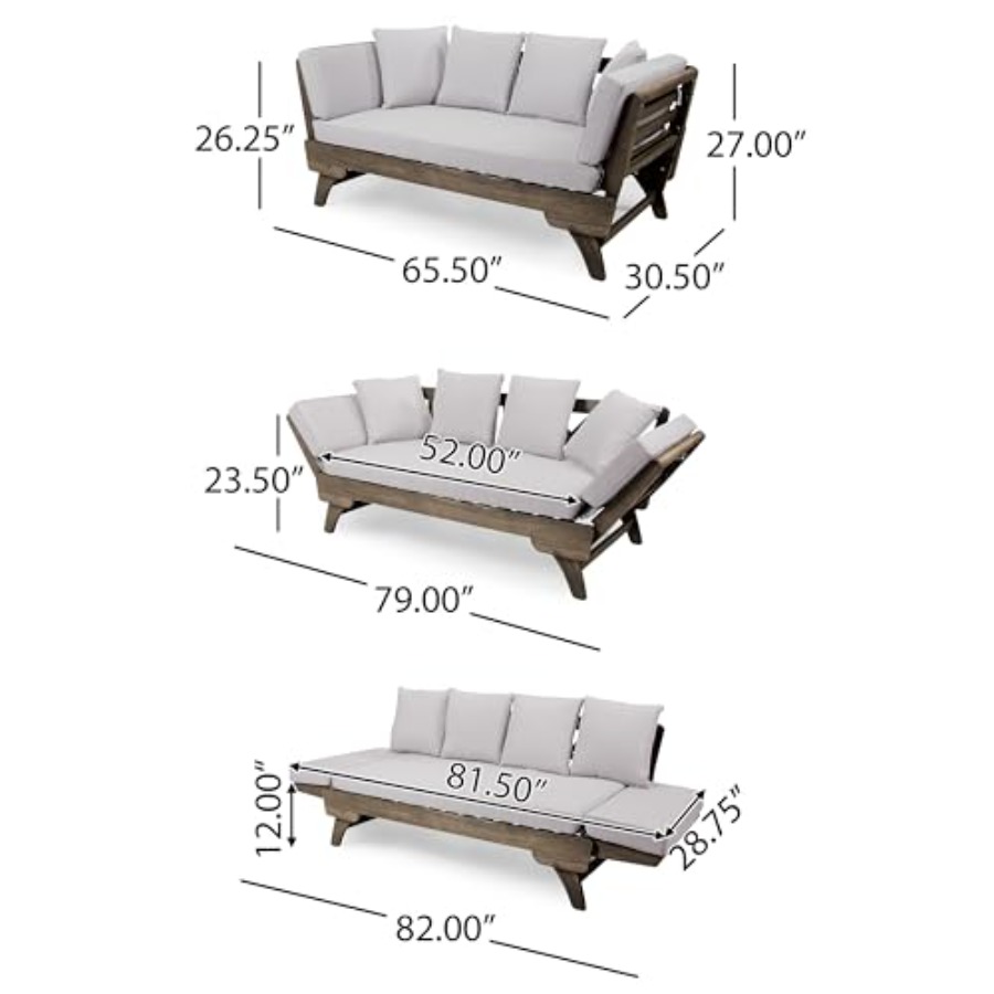Gary Patio Convertible Couch,  - đánh giá và giá Outdoor Daybed Furniture