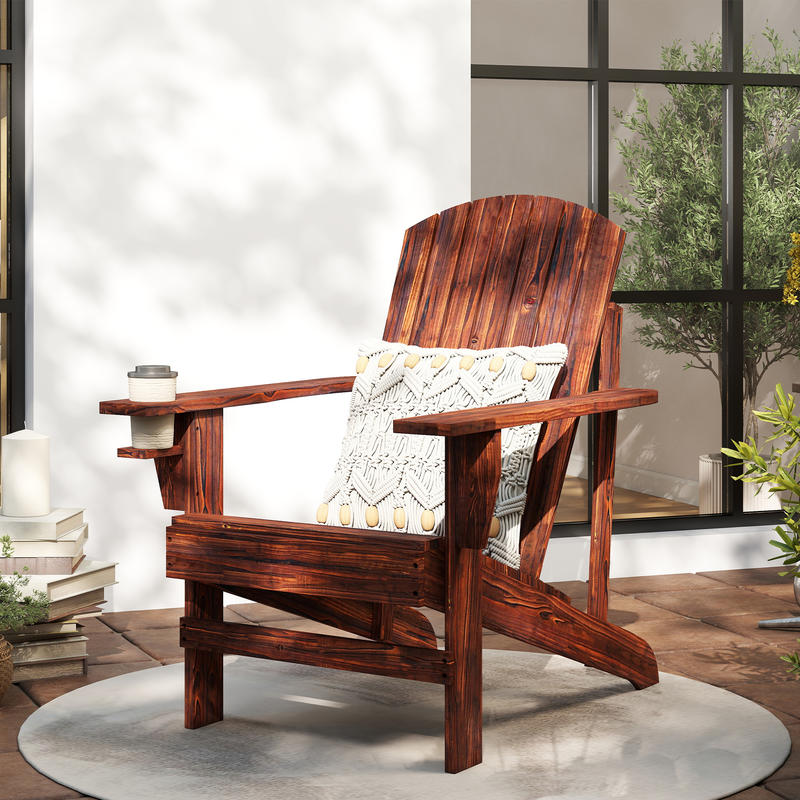 Adirondack garden chair with c - đánh giá và giá Adirondack Chair Wood