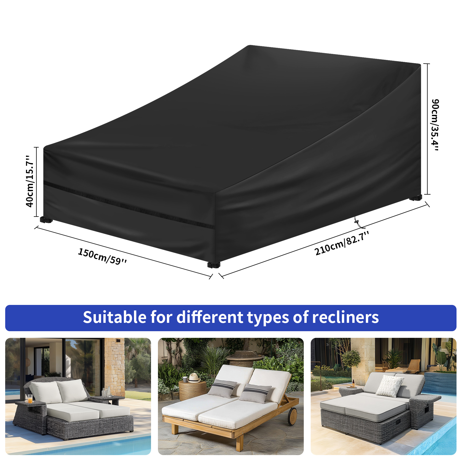 Waterproof Double/Single Wide  - đánh giá và giá Outdoor Daybed Furniture
