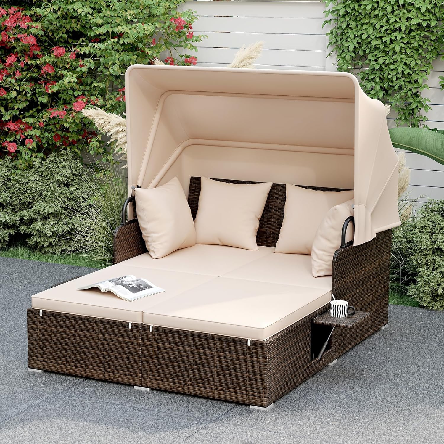 Outdoor Daybed, 2-Person Wicke - đánh giá và giá Outdoor Daybed Furniture