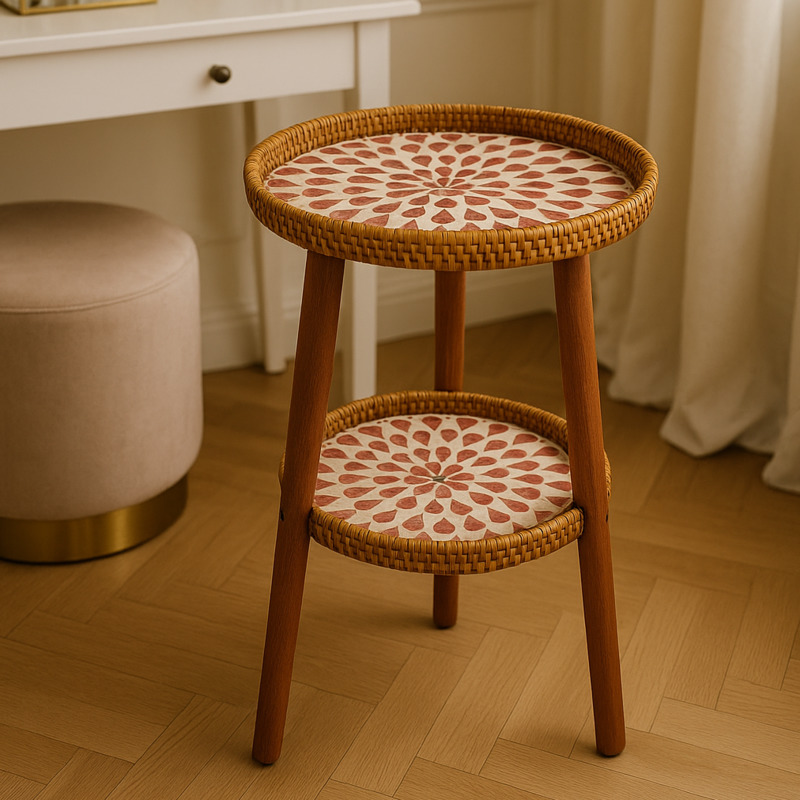 Double-Layer Rattan Coffee Tab - đánh giá và giá Outdoor Furniture Diy Plans