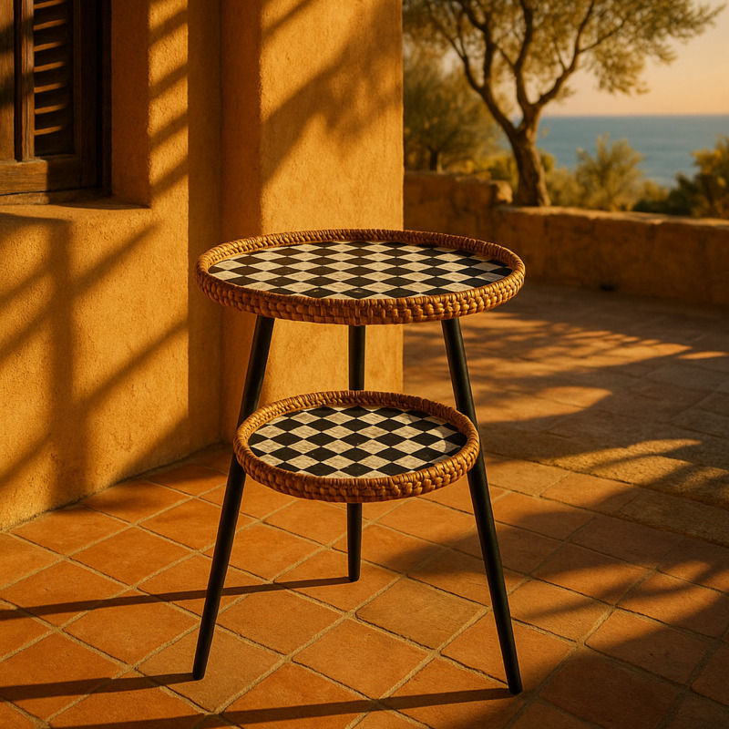 Double-Layer Rattan Coffee Tab - đánh giá và giá Outdoor Furniture Diy Plans