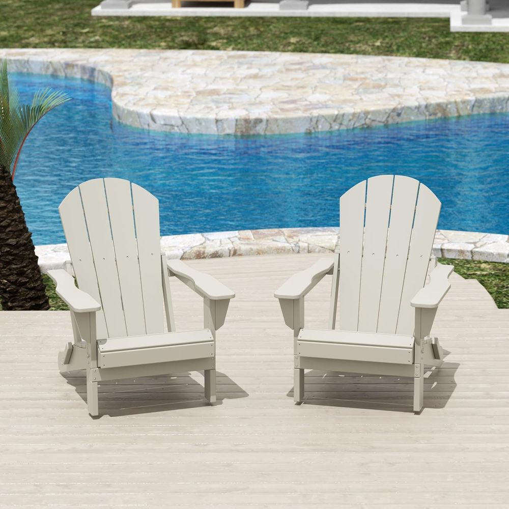 2-Piece Patio Chairs Set, Dura - đánh giá và giá Adirondack Chair Wood