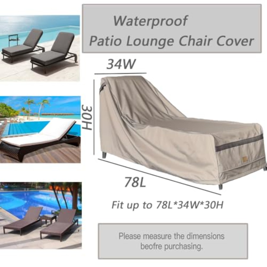 Patio Chaise Lounge Cover Wate - đánh giá và giá Outdoor Furniture Cover