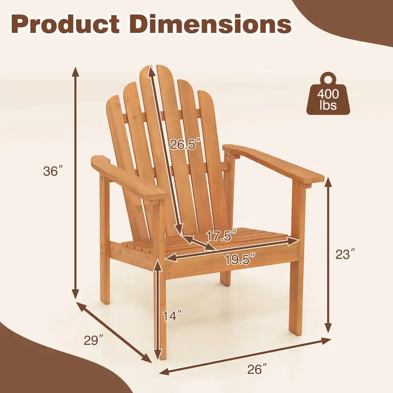 Stackable Adirondack Chair Set - đánh giá và giá Adirondack Chair Wood