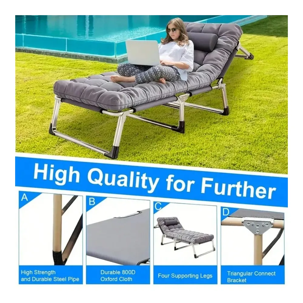 Folding Bed With Cushion Light - đánh giá và giá Outdoor Daybed Furniture