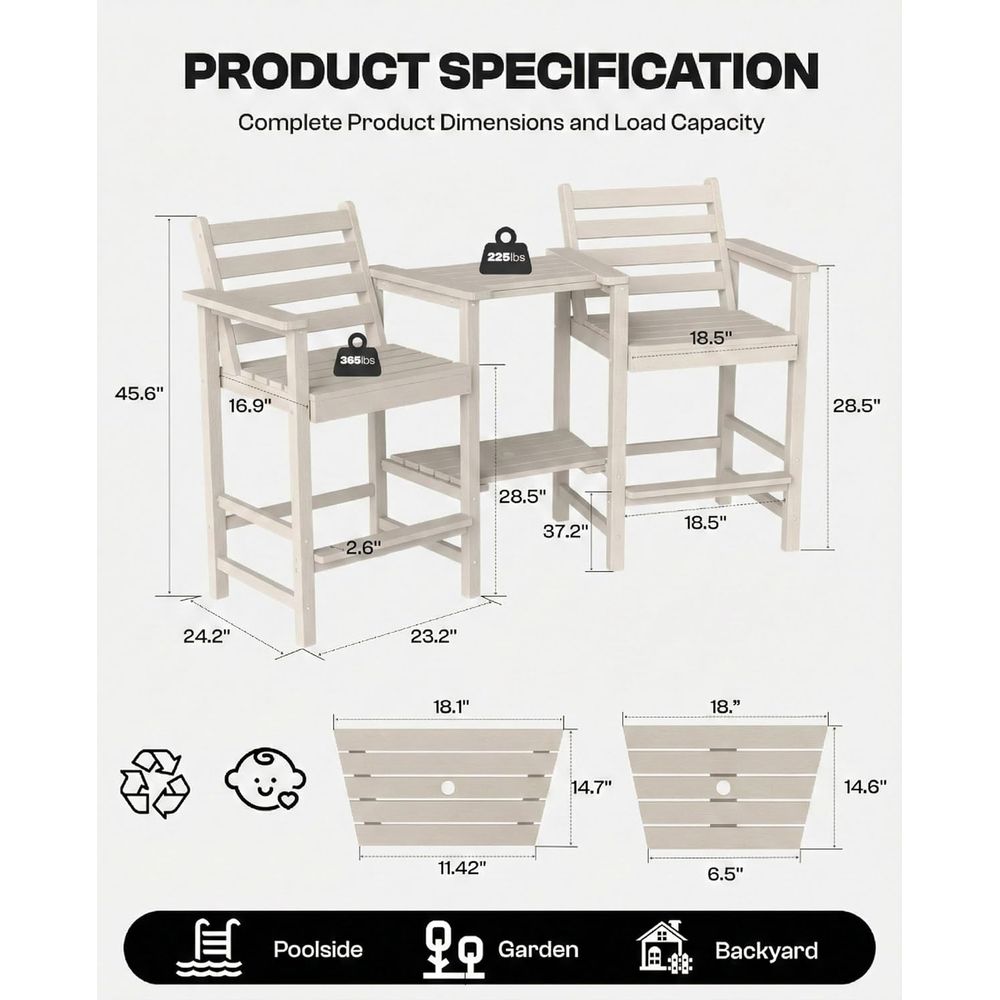 Outdoor HDPE Adirondack Style  - đánh giá và giá Adirondack Chair Wood