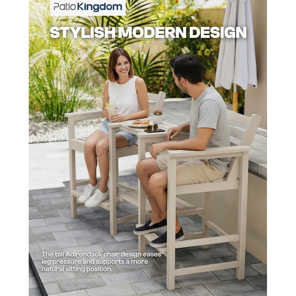 Outdoor HDPE Adirondack Style  - đánh giá và giá Adirondack Chair Wood