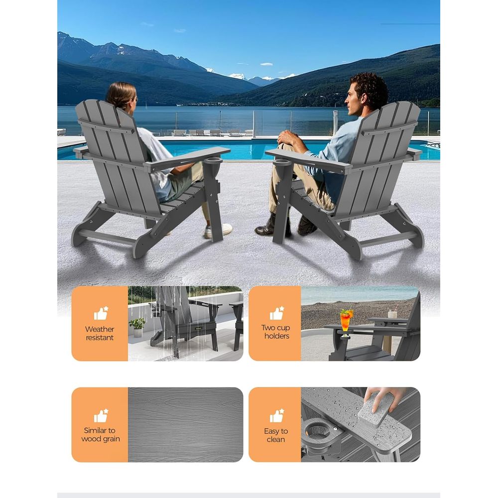 Folding Adirondack Chair Set o - đánh giá và giá Adirondack Chair Wood