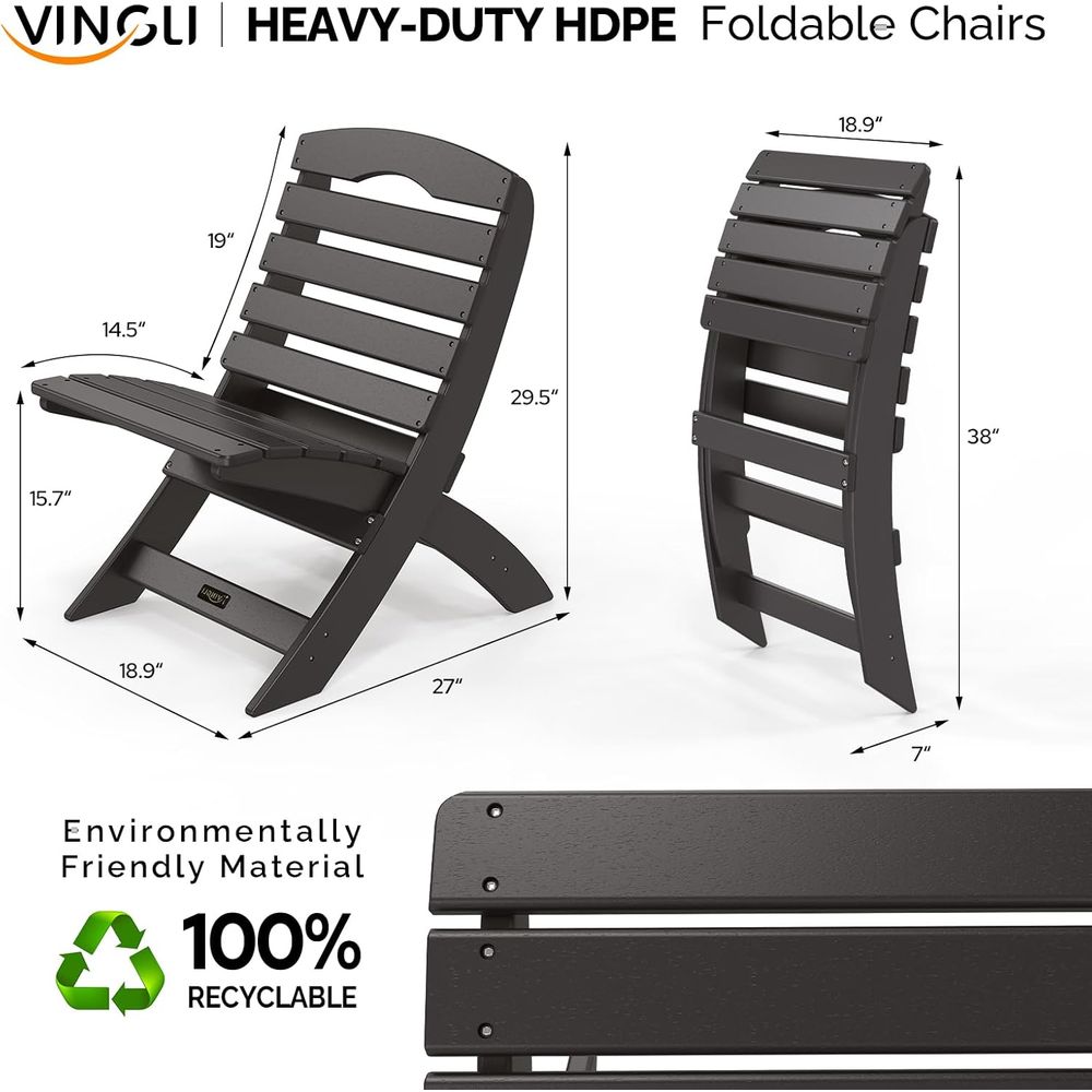 Set of 2 Durable Plastic Adiro - đánh giá và giá Adirondack Chair Wood