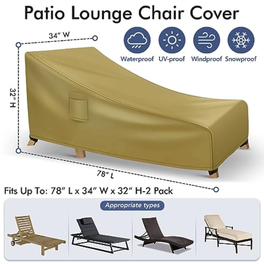 Chaise Lounge Covers Outdoor W - đánh giá và giá Outdoor Furniture Cover